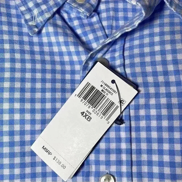 Polo Ralph Lauren Big & Tall Gingham Oxford Shirt sz 4XL - Picture 3 of 12